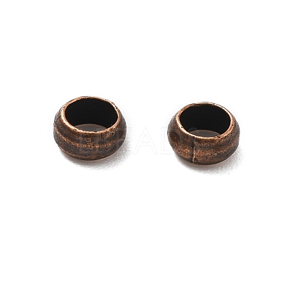Brass Crimp Beads KK-S509-01RC-01-1