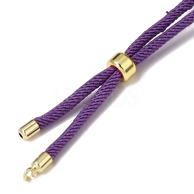 3MM Adjustable Round Nylon Braided Cord Bracelet Making FB-CBAA152-04G-34-1