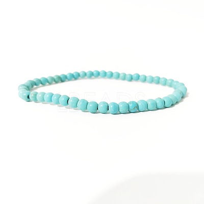 4MM Synthetic Turquoise Stretch Bracelets RP2095-11-1