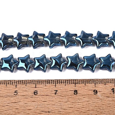Electroplate Transparent Glass Beads Strands EGLA-N056-04A-A04-1