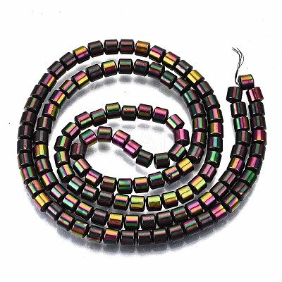 Electroplate Non-magnetic Synthetic Hematite Beads Strands G-T114-62-1