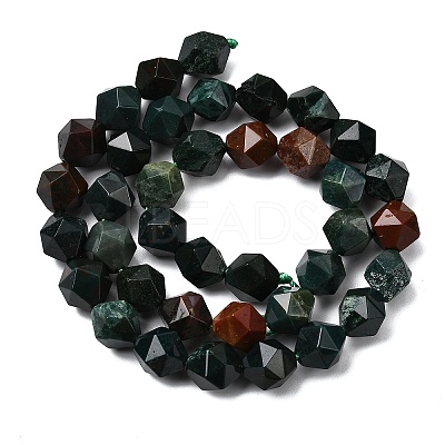 Natural Bloodstone/Heliotrope Beads Strands G-Z119-A16-03-1