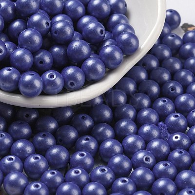 Baking Paint 3/0 Glass Seed Beads SEED-A034-02M-1