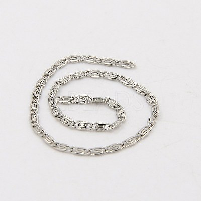 Tarnish Resistant 304 Stainless Steel Lumachina Chains CHS-K002-21C-1