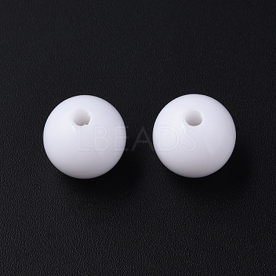 Opaque Acrylic Beads X-MACR-S370-C8mm-01-1
