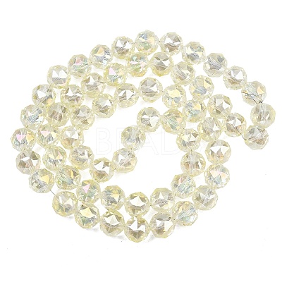 Transparent Electroplate Glass Beads Strands EGLA-N002-34C-B03-1