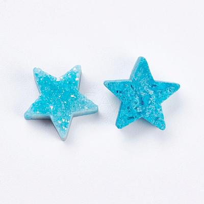 Natural Druzy Quartz Crystal Beads G-E400-02-A01-1