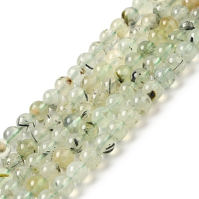 Natural Prehnite Beads Strands LS-G-S333-6mm-032-1