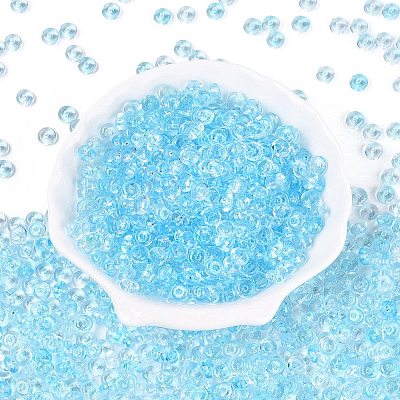 Transparent Colours Glass Seed Beads SEED-Q042-01A-A08-1