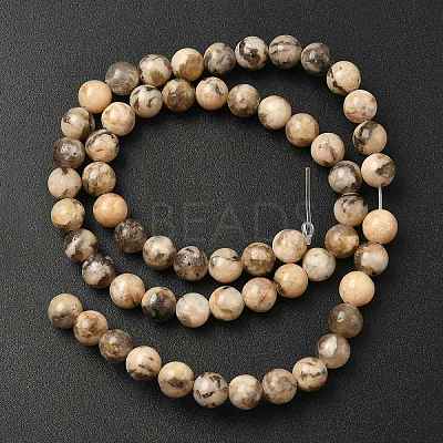 Natural Feldspar Beads Strands X-G-S259-26-6mm-1