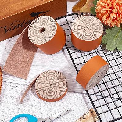 Flat Microfiber Imitation Leather Cord LC-WH0006-07A-05-1