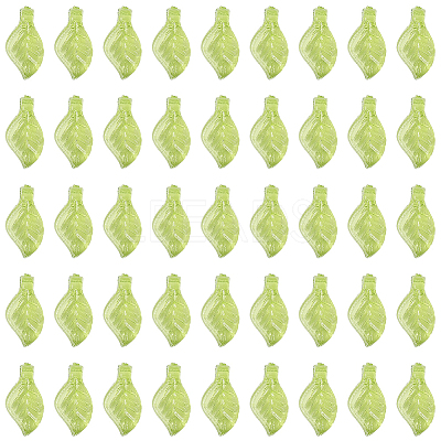 500Pcs Transparent Acrylic Charms TACR-SP0001-36B-1
