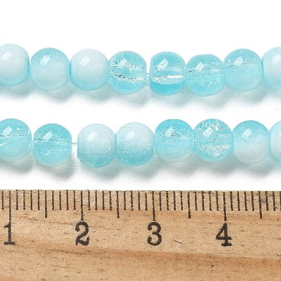 Crackle Glass Beads Strands X-GLAA-U001-6mm-08-1