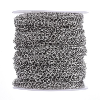 Brass Twisted Chains CHC-Q001-5x4mm-P-1