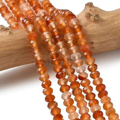 Natural Banded Agate Beads Strands G-D344-A34-03-1