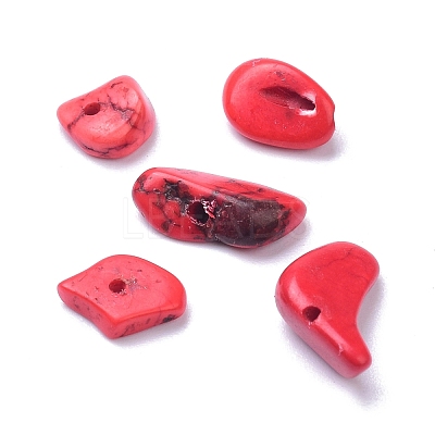 Natural Magnesite Beads Strands TURQ-P001-02A-13-1