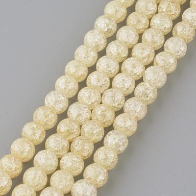 Synthetic Crackle Quartz Beads Strands GLAA-S134-8mm-06-1