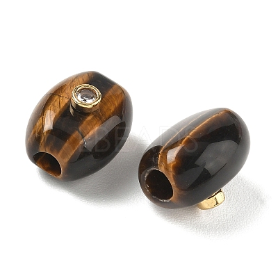 Natural Tiger Eye European Beads GG-CBA105B-02H-G-1