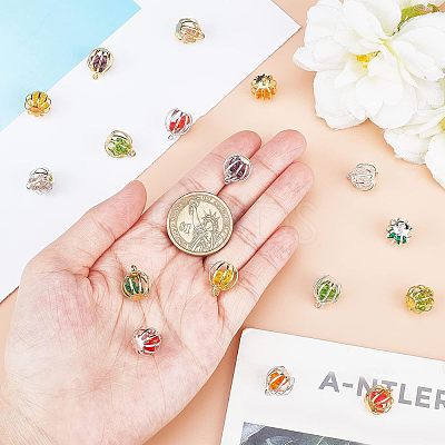 20Pcs 2 Style Iron Lantern Charms IFIN-AR0001-19-1