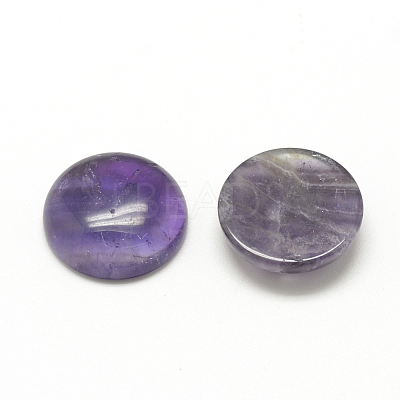 Natural Amethyst Cabochons X-G-R416-6mm-30-1