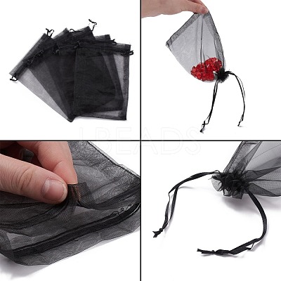 Organza Gift Bags with Drawstring OP-R016-13x18cm-18-1