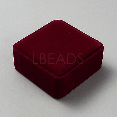 Square Velvet Bangle Bracelet Display Boxes CON-WH0095-205-1
