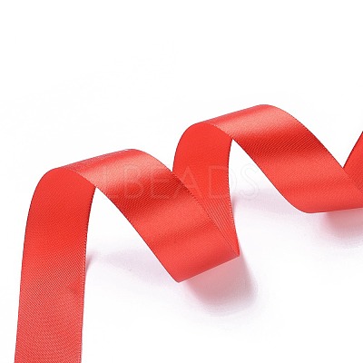 Red Satin Ribbon for DIY Craft Hair Accessories X-RC25mmY026-1