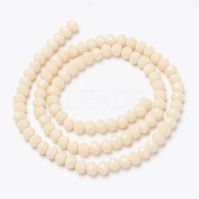 Opaque Solid Color Glass Beads Strands X-EGLA-A034-P6mm-D05-1