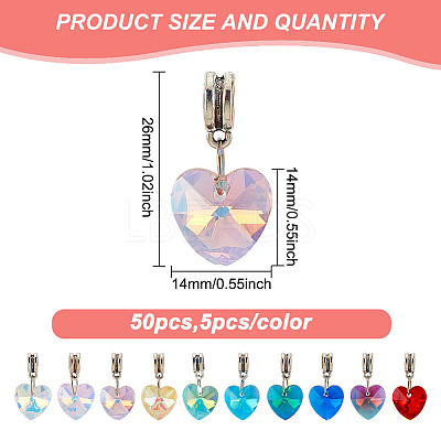 Electroplate Glass Dangle Charms PALLOY-GO00007-1