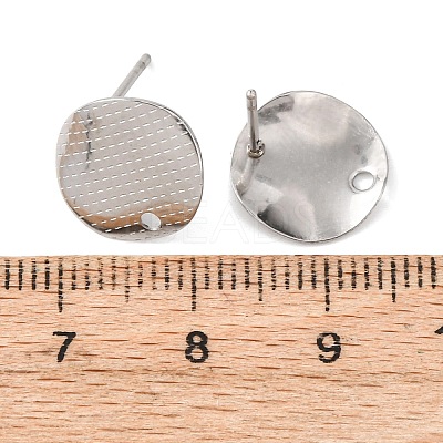 304 Stainless Steel Stud Earring Findings STAS-D217-01P-1