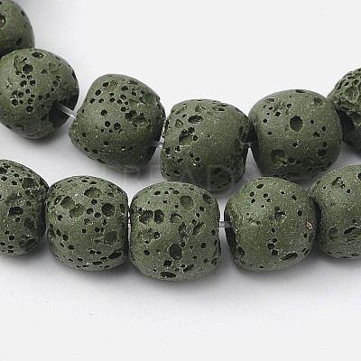 Natural Lava Rock Bead Strands X-G-L435-03-8mm-20-1
