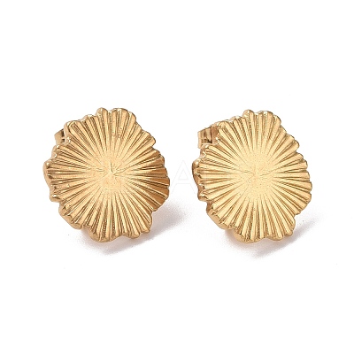 Ion Plating(IP) 304 Stainless Steel Stud Earring Finding X-STAS-C059-01G-1