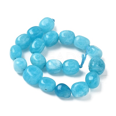 Dyed Natural Malaysia Jade Beads Strands G-P528-I14-01-1