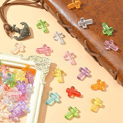 250Pcs Transparent Acrylic Beads TACR-CJ0001-54-1