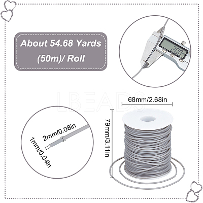 1 Roll Hollow Pipe PVC Tubular Synthetic Rubber Cord RCOR-SC0001-01C-1