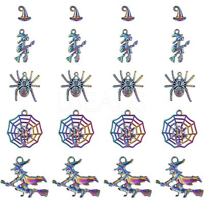 20Pcs 5 Style Plated Alloy Pendants FIND-CA0005-72-1