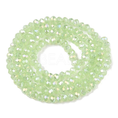 Electroplate Glass Beads Strands EGLA-A044-J2mm-B08-1
