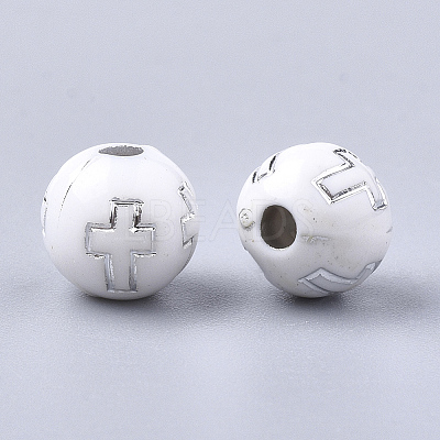 Plating Acrylic Beads X-PACR-Q113-10N-1
