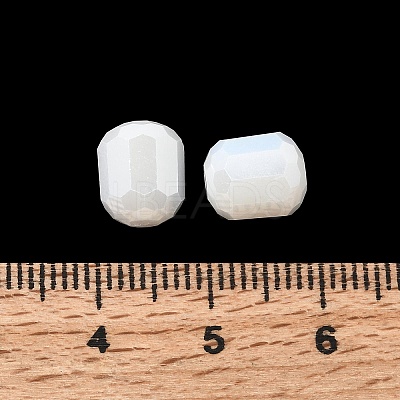 Electroplate Opaque Column Glass Beads EGLA-A043-02-PL03-1