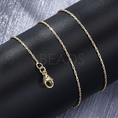 Brass Boston Link Chains Necklaces for Women NJEW-D302-59G-1