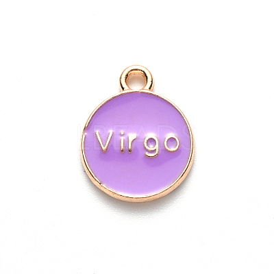 Alloy Enamel Pendants X-ENAM-S124-01B-01B-1