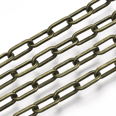 Unwelded Iron Paperclip Chains CH-S125-02E-AB-1