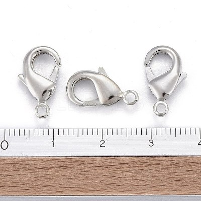 Platinum Brass Lobster Claw Clasps X-KK-903-N-NF-1
