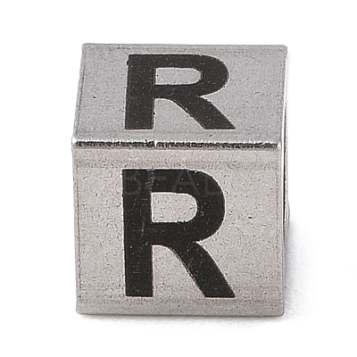 Tarnish Resistant 201 Stainless Steel European Beads STAS-M058-01R-P-1