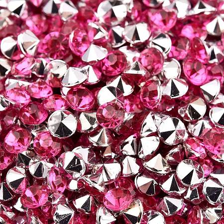 Imitation Taiwan Acrylic Rhinestone Pointed Back Cabochons GACR-A003-3.5mm-02-1