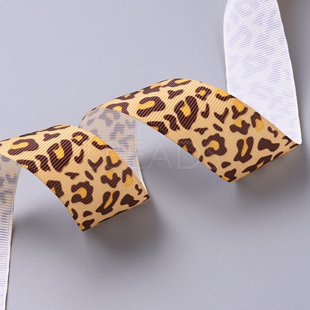 Leopard Printed Grosgrain Ribbons X-OCOR-TAC0006-32D-1