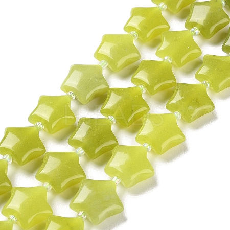 Natural Lemon Jade Beads Strands G-NH0005-004-1