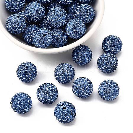 Pave Disco Ball Beads LS-RB-Q195-14mm-2-1