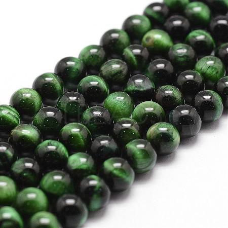 Natural Tiger Eye Bead Strands G-D840-54-10mm-01-1