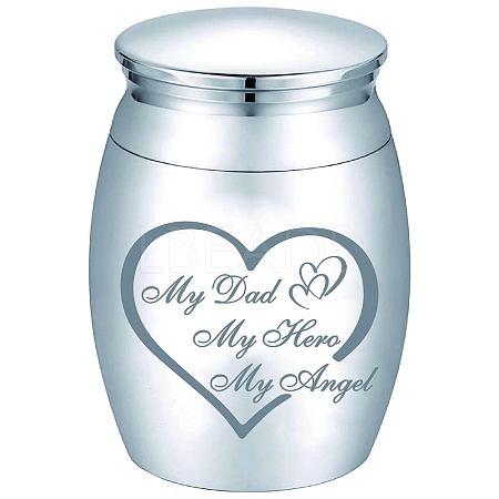 CREATCABIN Column Alloy Cremation Urn AJEW-CN0002-08E-1